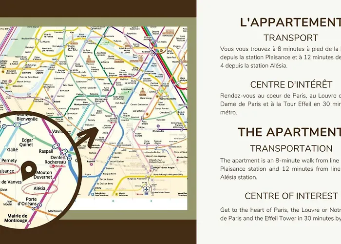 Apartment 1 Bedroom # 14 # Alesia Paris